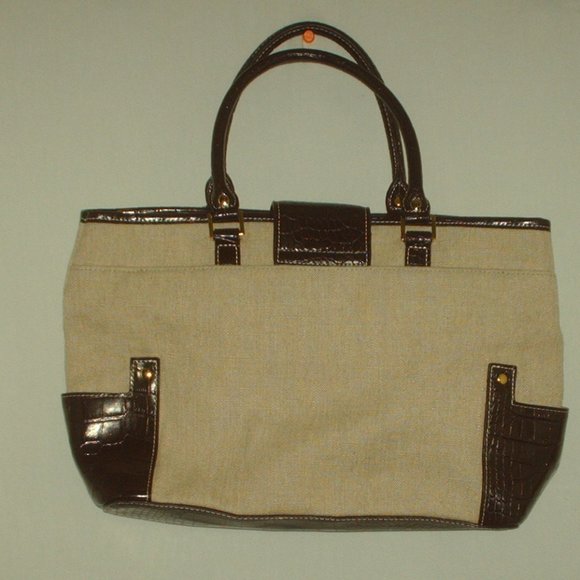 Etienne Aigner Bags Etienne Aigner Brown Alligator Print Purse